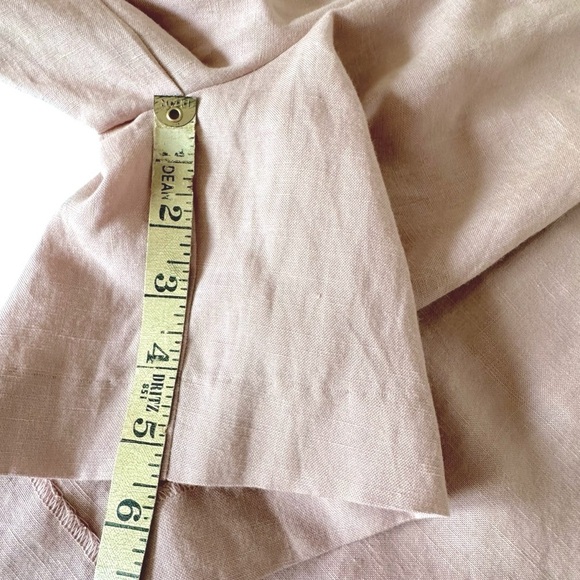 NIA ASH PINK LINEN BLEND TROUSER SHORTS SIZE SMALL - Picture 12 of 13
